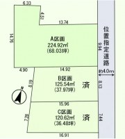 3区画の分譲地、閑静な住宅街！スーパー・コンビニ等近く、周辺商業施設充実